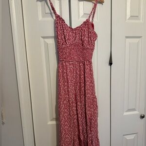Hollister Floral Dress with Crisscross Back